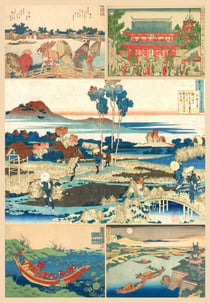 Puzzle 1000 pièces - Les Estampes d'Hokusai - Grafika