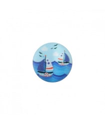 Carte de 3 boutons Bateau à queue 15mm - Prym Bleu