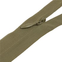 Fermeture invisible non séparable ajustable - vert kaki clair