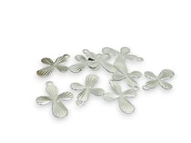 10 Petites breloques fines croix strié 17.5*12mm laiton plaqué argent 925