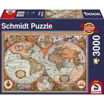 Puzzle - SCHMIDT SPIELE - Mappemonde antique - 3000 pièces - Architecture et monument - Adulte