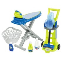 Pack 3 en 1 ménage : aspirateur balai, table + fer à repasser, panier a linge - ecoiffier - 1762 - jeux imitation