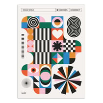 Affiche 30 x 40 cm - Mosaic world - Posterlad