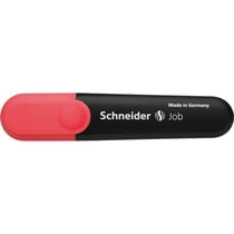 Lot de 10 surligneurs pointe biseautée 1+5 mm - SCHNEIDER - Rouge - Job