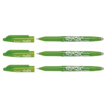 Lot de 3 stylos roller encre gel effaçable Frixion Ball 0,7 mm - Citron Vert
