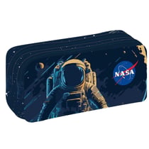 Trousse rectangulaire Nasa Astronaute Lune Must 21 CM - 2 compartiments