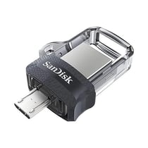 Clé USB SANDISK - Noir, Transparent - 64 Go - USB Type-A / Micro-USB