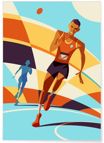 Affiche Athlétisme | A3 : 29,7x42cm