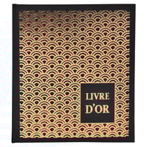 Livre d'or 140 pages tranche or - Format 21x19cm - PALMYRE - Visuels assortis - x 2 - Exacompta
