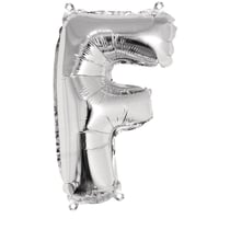 Ballon Lettre F, 40cm, 1pce. , argent