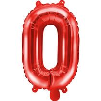 Ballon Aluminium Hélium   Lettre O Rouge   35 cm