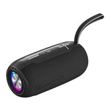 Enceinte Bluetooth Étanche Lumière RGB Son Haute-Fidélité Autonomie 6h Support MP3 WAV Noir YONIS