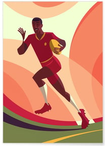 Affiche Rugby | A3 : 29,7x42cm