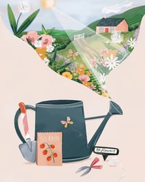 Peinture par numéros "Le Jardin Sec