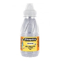 Gel paillete Argent 250ml - Cléopatre