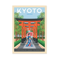 Affiche 30x40 cm - Kyoto - Olahoop Travel Posters