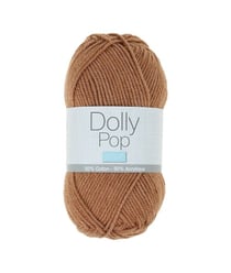 Fil à tricoter Coton et Acrylique Dolly Pop - Trimits 109 Marron