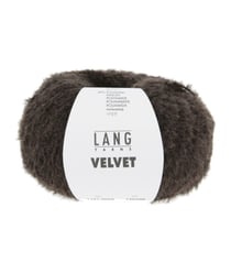 Fil à tricoter VELVET - Lang Yarns 68 Marron