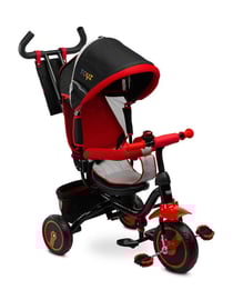 Tricycle Timmy Rouge Avec Guidon Et Repose Pieds