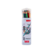 Crayons de couleur - 12 + 6 couleurs - Boîté métallique - Coloriage - Enfant - Bruynzeel