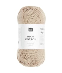 Coton à tricoter ou à crocheter Rico Cotton - Rico Design 007 Camel