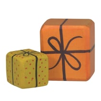 2 paquets cadeaux pour figurine - Holztiger