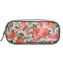 Trousse scolaire rectangulaire Offshore Grise Fleurs BAGTROTTER