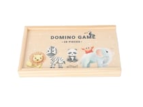 Dominos en bois animaux du zoo