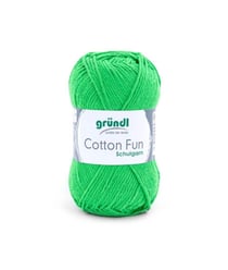 Fil à tricoter COTTON FUN - Gründl - certifié Oeko-Tex 12 Vert