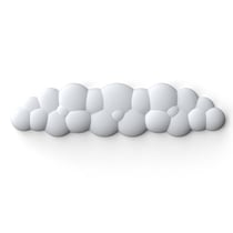 Tapis De Souris Ergonomique En Mousse À Mémoire Pour Un Confort Optimal Blanc YONIS