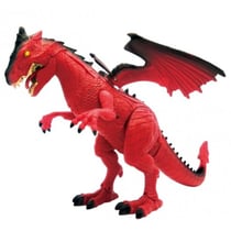 Grand dinosaure dragon rouge articule avec sons - dragon-i toys