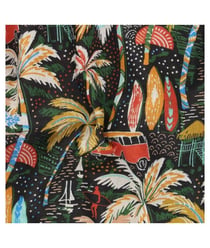 Tissu coton vacances de 150 cm de largeur spotnoir vendu par 50 cm