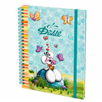 Cahier à spirale A5 Diddl bleu 80 pages