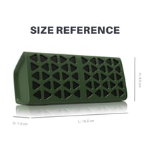 Enceinte Bluetooth Design Triangle 3D TWS Carte TF FM AUX Appel Mains-Libres Rouge YONIS