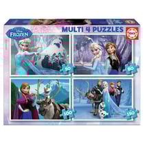 puzzles X 4 - La reine des neiges - 50+80+100+150 -