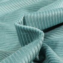Tissu Velours Grosses côtes Vert bleu