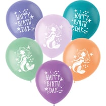 6 Ballons Mermaid Magic