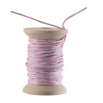 Graine Créative - Cordon en coton ciré Rose 5m