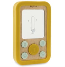 Telephone en silicone et bois – Mr. Lion - TRIXIE BABY - Orange