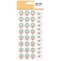 Planche de stickers puffies Noël - ARTEMIO