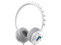 Avizar Casque Audio Filaire pour Enfant 3.5mm Dino Edition Blanc