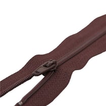 Fermeture fine à glissière non séparable polyester Bordeaux foncé spirale 4mm