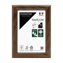 Cadre photo Shelter ébène 10x15 cm