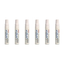 Lot de 6 Marqueurs PAINT Marker PX30 Pointe biseautée large 4 - 8,5mm Blanc UNI-BALL