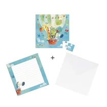 Puzzle 25 pièces - Carte Cadeau Mongolfiere - Jura Toys