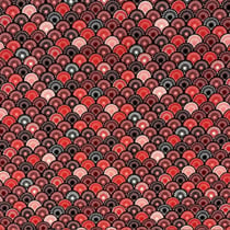 Tissu Coton imprimé Suri sur fond Rouge