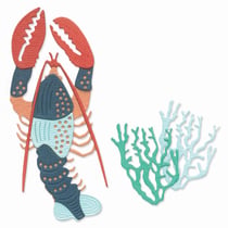 Matrices de découpe - Homard et algues - 10 dies Thinlits - Sizzix
