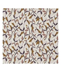 Tissu coton fleurs géométriques de 150 cm de largeur 0 Ecru vendu par 50 cm