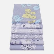 6 coupons tissu patchwork coton couture 40 x 50 cm FLEURS FOND GRIS 980 L