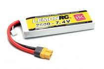 Batterie LiPo 2S LemonRC 2600mah - 7.4V (35C) XT60